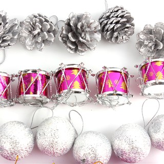 Bộ 24 trái châu trang trí cây thông noel
