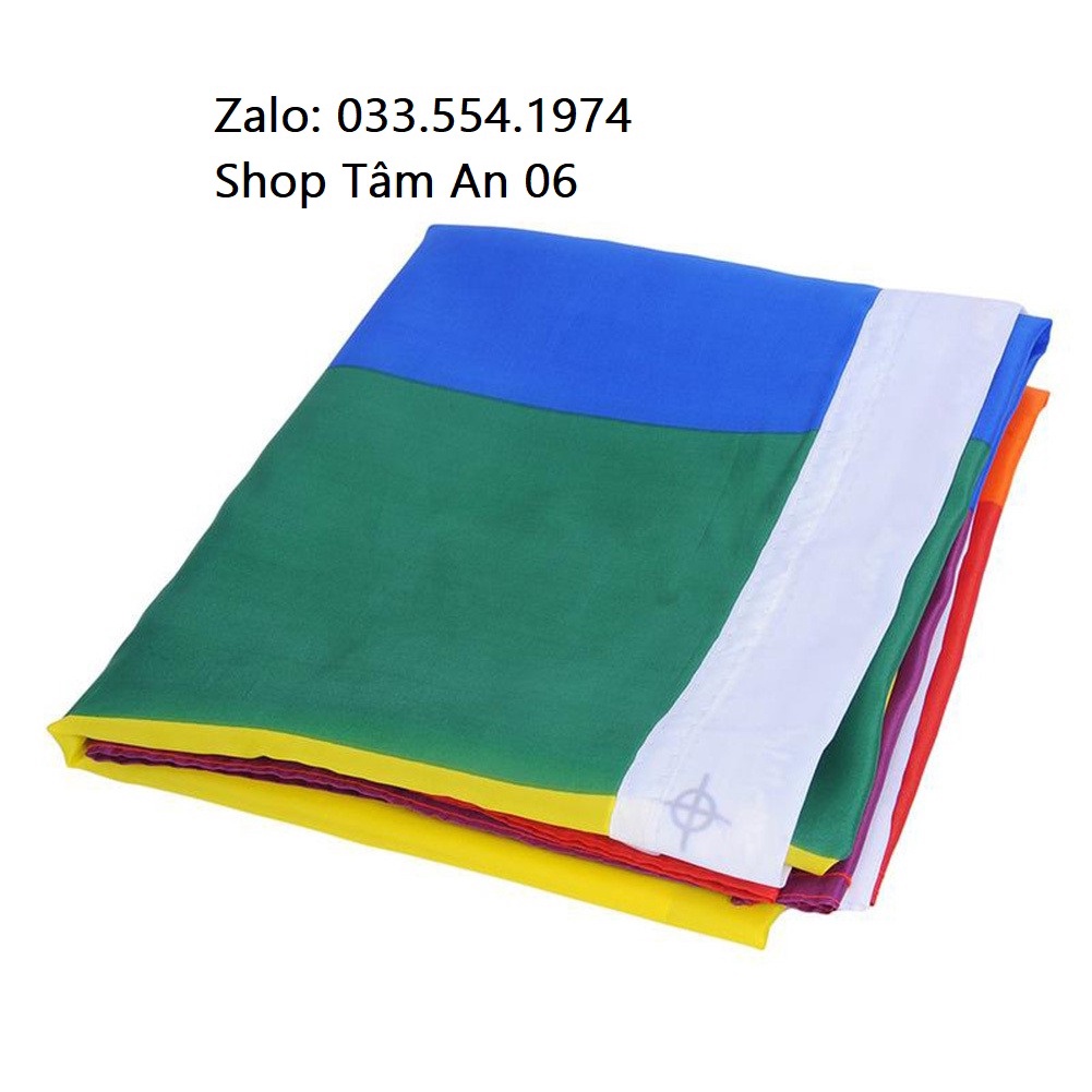 Cờ LGBT, Cờ Cầu Vồng, Lục Sắc loại 60x90 cm