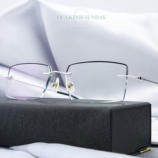 Kính cận khoan không viền titanium VD180