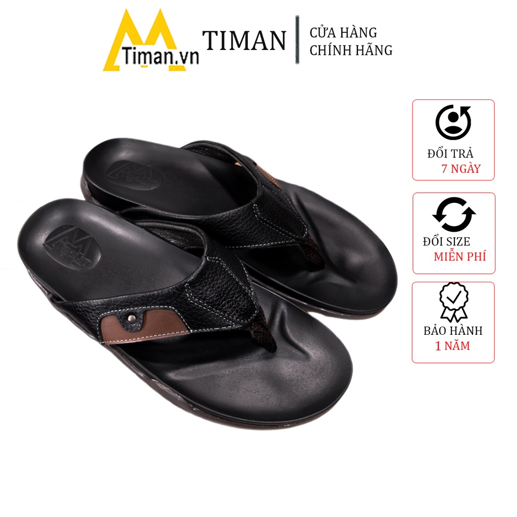 Dép xỏ ngón nam thời trang TIMAN DK10 chính hãng cao cấp bảo hành 1 năm