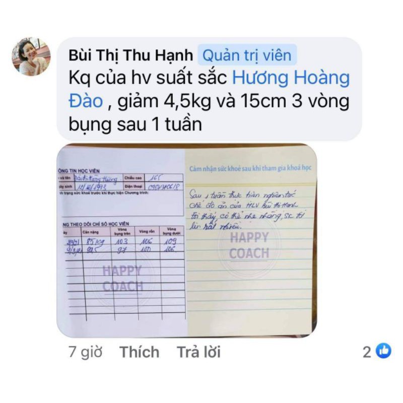 Khoá học online Giảm cân lành mạnh HAPPY COACH khoa học nhất Việt Nam