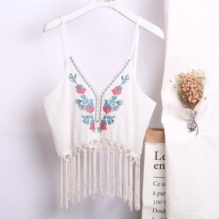 Áo croptop 2 dây boho