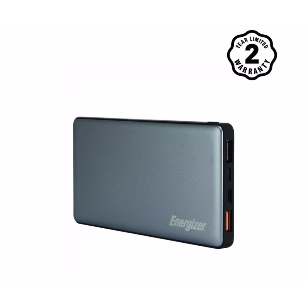 Pin sạc dự phòng Energizer 10000mAh 2 cổng Output Quick Charge 3.0 - UE10015CQ(Xám)