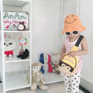 COMBO TÚI CHÉO KHỈ VÀNG+ KÍNH HOT BABY - ảnh thật của shop