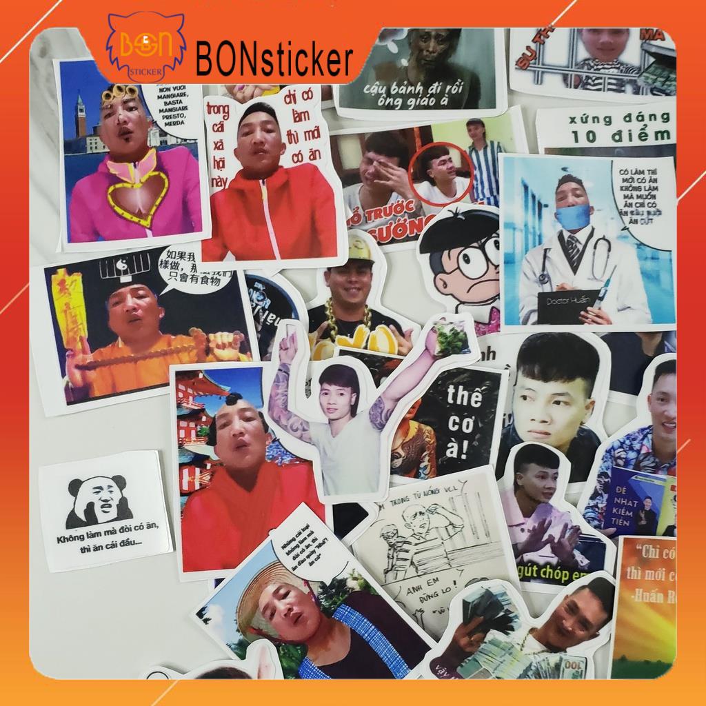 Sticker Khá Bảnh - Huấn Rose | Set Sticker Dán Laptop , Dán Sổ Tay , Dán Nón Bảo Hiểm , Dán Xe Máy