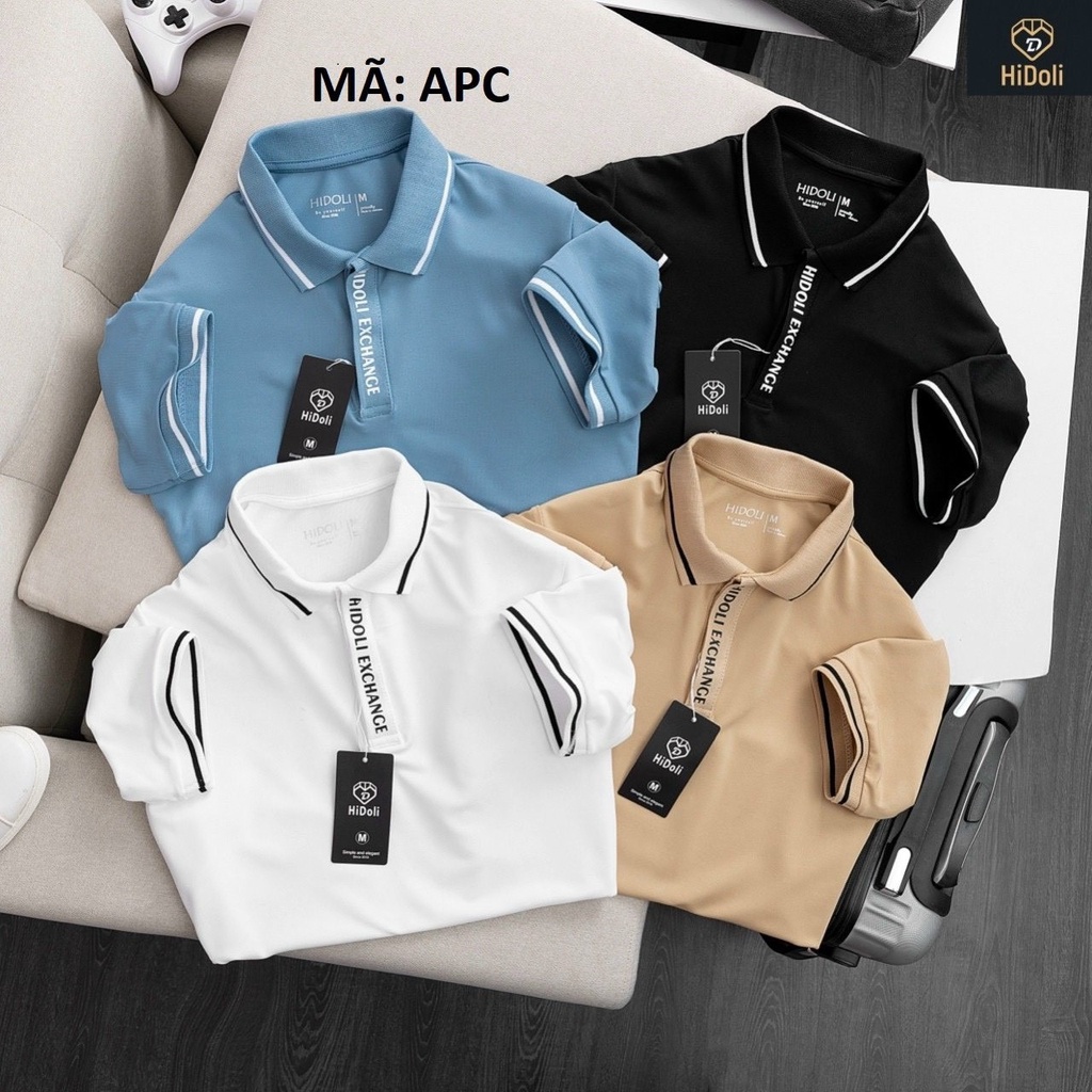 Aó polo hidoli in chữ cao cấp