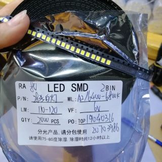 50 hạt led dán 2835 điện 6v