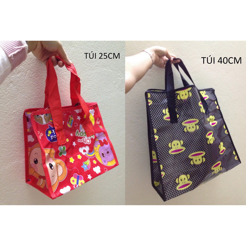 Túi Bạt Vải 25 cm/ Túi Đựng Chăn Màn Quần Áo/ Túi Xách Mini 25 cm