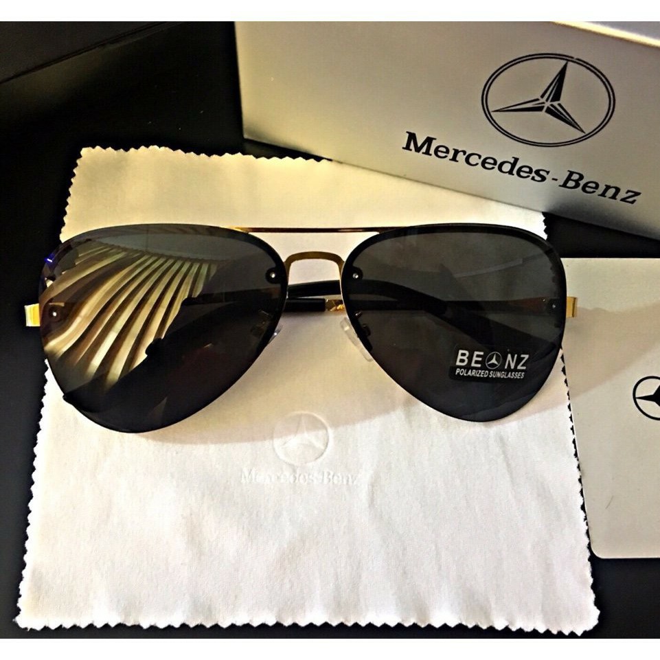 Kính Nam Mercedes Benz "Gọng Đen, Gold" siêu chất lượng | BigBuy360 - bigbuy360.vn