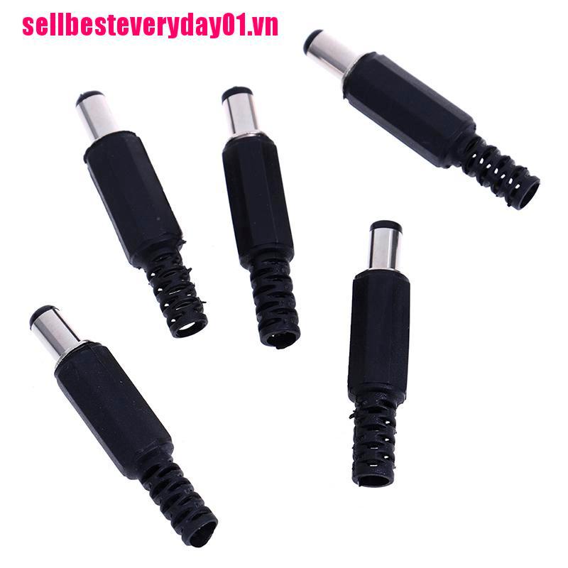 Set 5 Đầu Nối Ổ Cắm 5.5x2.1mm Male Dc In-Line | BigBuy360 - bigbuy360.vn
