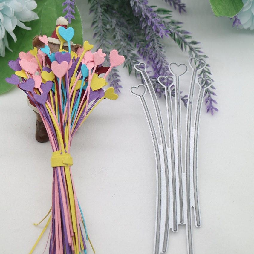 Khuôn Cắt Giấy Kim Loại Hình Hoa / Trái Tim