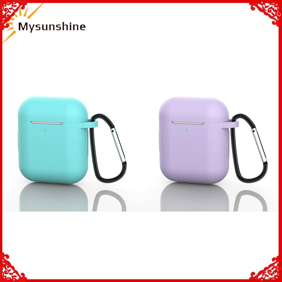 Vỏ Bảo Vệ Hộp Sạc Tai Nghe Không Dây Airpods Bằng Silicon Có Nút Chống Thất Lạc | BigBuy360 - bigbuy360.vn