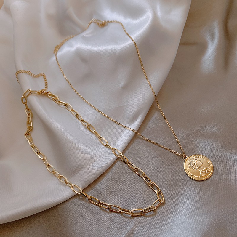 vòng cổ Hai Đầu Thiết Kế Đơn Giản Xinh Xắn Cho Nữ