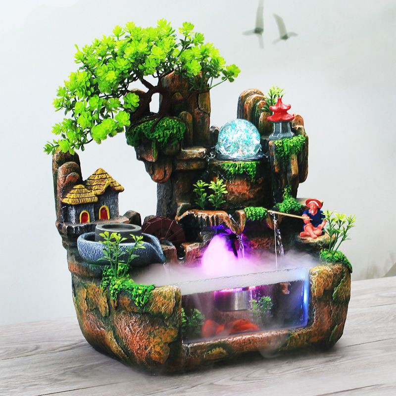 Thác nước phong thủy tài lộc mini để bàn full phụ kiện | BigBuy360 - bigbuy360.vn