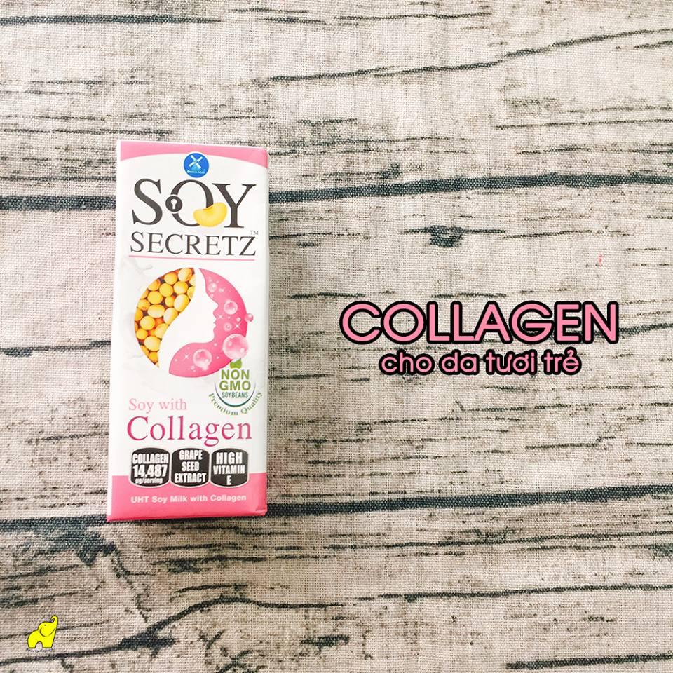 1 Thùng sữa đậu nành Collagen Soy secretz nhập khẩu Thái Lan