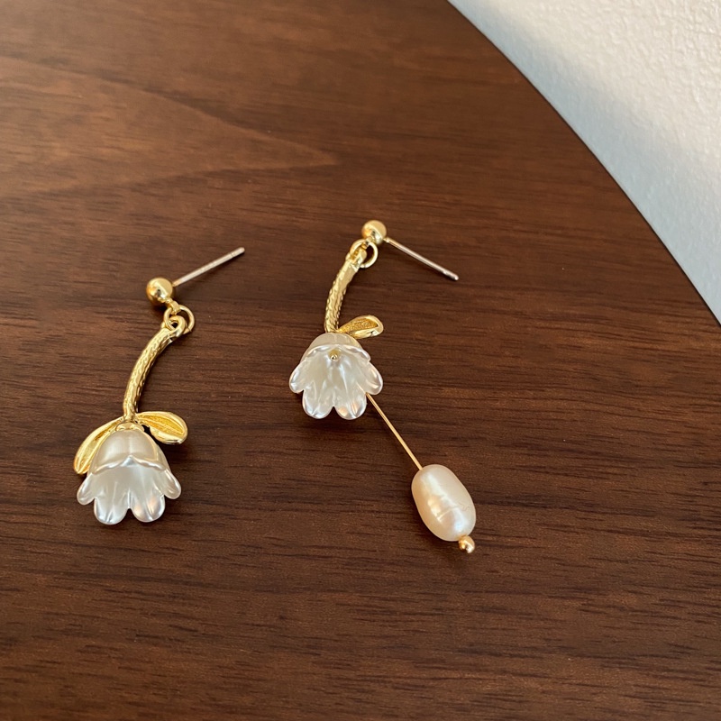 [Hàng Mới Về] Bông Tai Hình Hoa Tulip Đơn Giản Màu Vàng Thời Trang Mùa Hè Cho Nữ