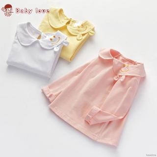 Áo Thun Tay Dài In Hình Mặt Cười Cho Bé Gái