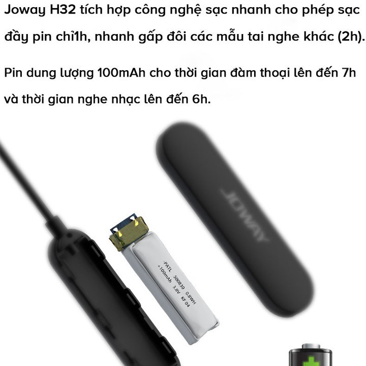 Tai nghe bluetooth chuyên gaming Âm thanh vòng 3D JOWAY H32 - NK - Hàng nhập khẩu