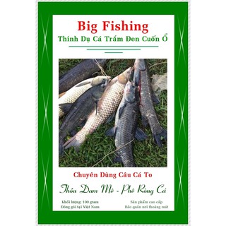 Mồi bột dụ cá trắm đen to cuốn ổ . Túi 100 Gram.