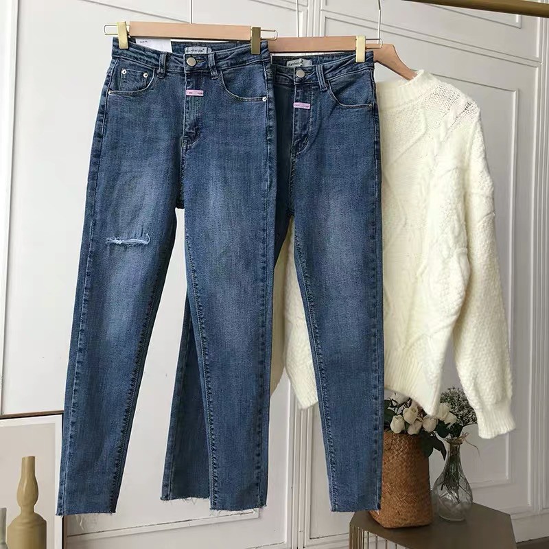 {MÃ L9885} QUẦN SKINNY JEANS NỮ LƯNG CAO CO GIÃN - QUẦN BÒ NỮ CẠP CAO DÁNG ÔM