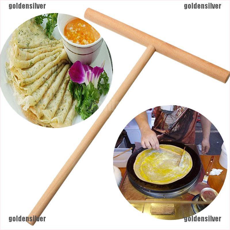 Bộ Dụng Cụ Làm Bánh Pancake Hình Tròn Bằng Gỗ