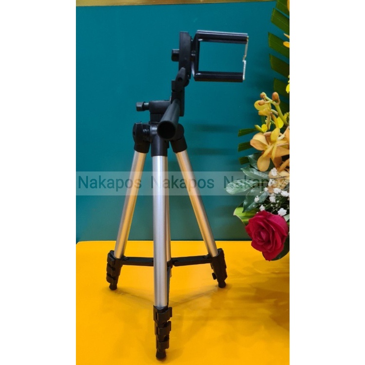 COMBGậy 3 chân chụp hình máy ảnh, điện thoại Tripod TF - 3110, Tripod chụp ảnh livetream Kèm kẹp điện thoại