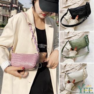 Túi xách nữ thiết kế phối vân da cá sấu đơn giản thời trang