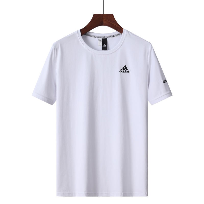 ADIDAS Áo Thun Nam Ngắn Tay Cổ Tròn Thời Trang Hàn 100% Cotton