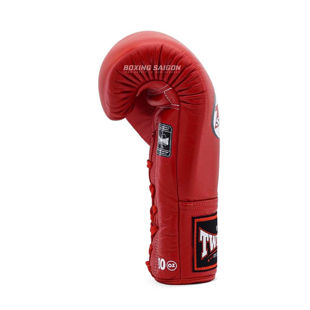 Găng tay Boxing Muay Thai Twins BGLL1 Lace-up - Red