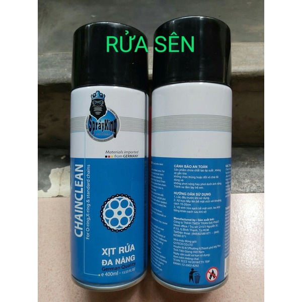 Combo rửa sên và dưỡng sên sprayking 400ml