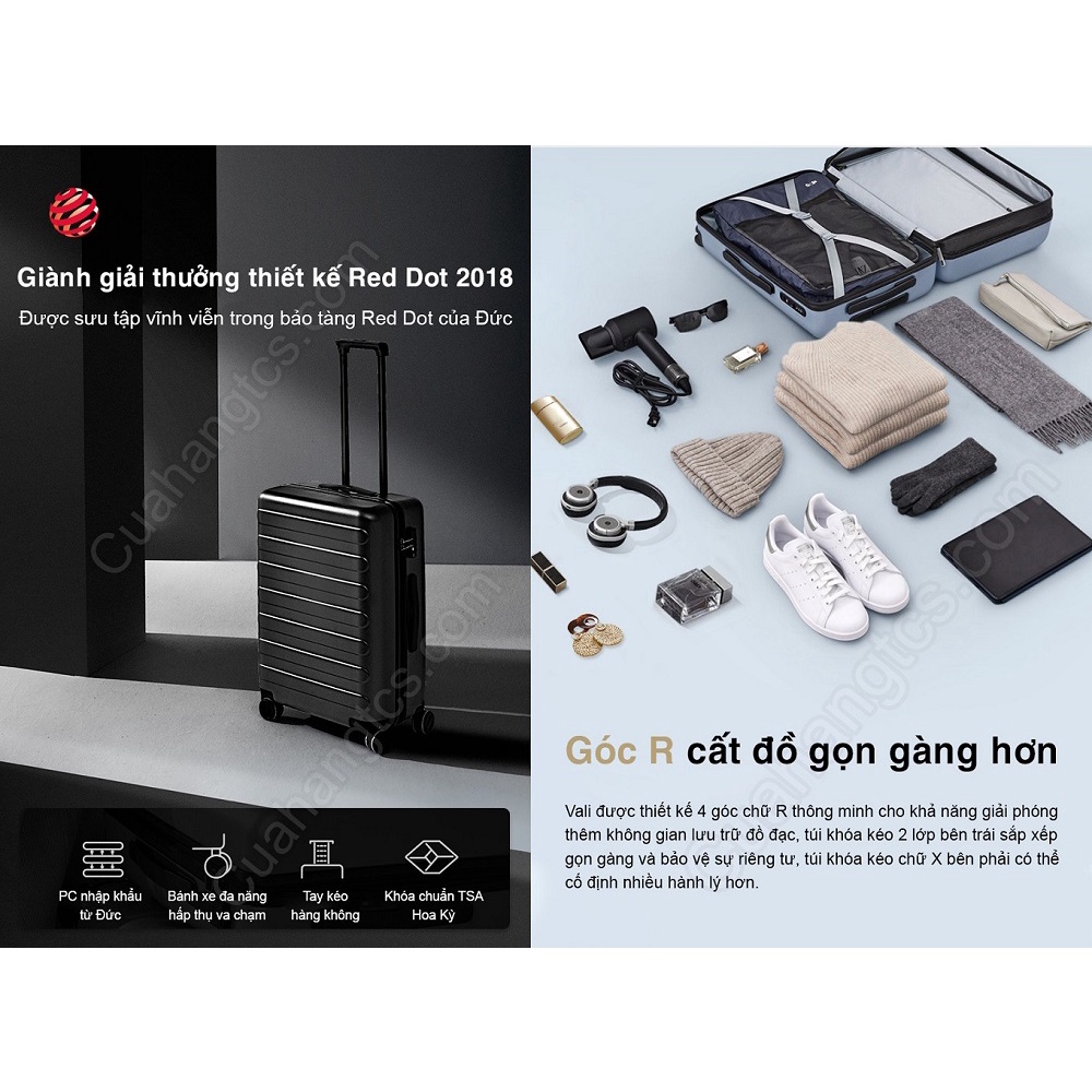Vali du lịch XM 90 point 20 inch 28 inch có thể mang lên máy bay