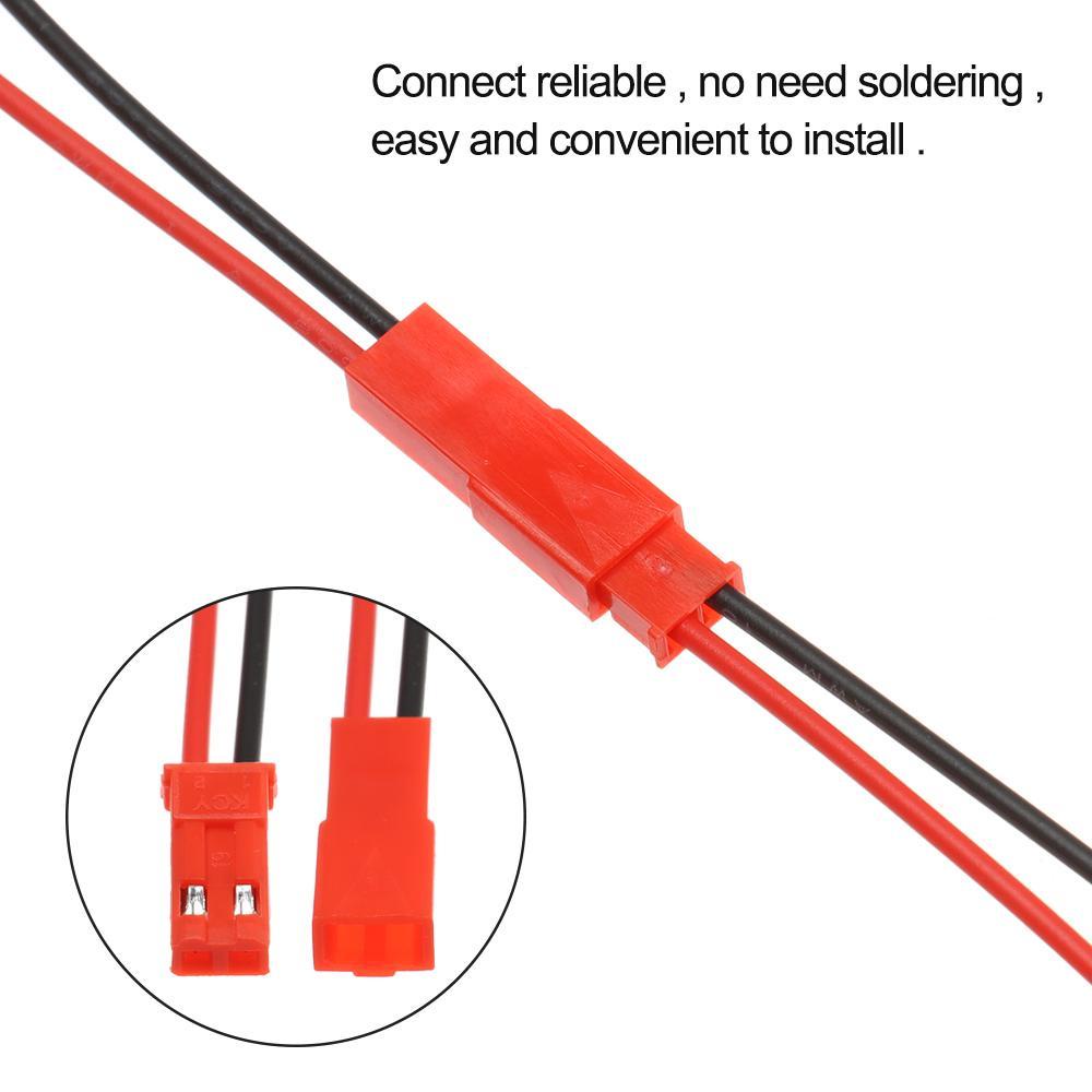 10 Cặp Dây Nối Pin Dài 2 Chấu 100MM DAPHS