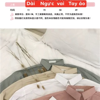 🌸ORDER 🌸 Áo sơ mi trơn Basic dáng oversize