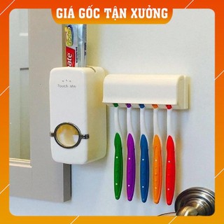 Bộ nhả kem Touch me tự động thông minh cho gia đình,bộ nhả kem tự động trong phòng tắm sử dụng dễ dàng