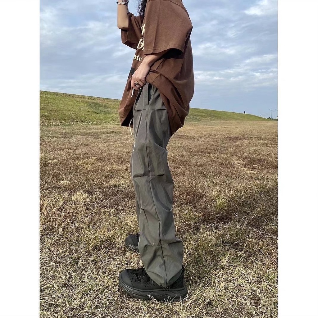 Quần Thể Thao Dài Đến Mắt Cá Chân Phong Cách Hip Hop Đường Phố Hàn Quốc Thời Trang Mùa Xuân Cho Nam Và Nữ