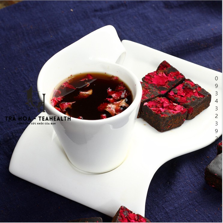 TRÀ HOA HỒNG ĐƯỜNG NÂU - KHOẢNG 25 - 30 VIÊN TRÀ