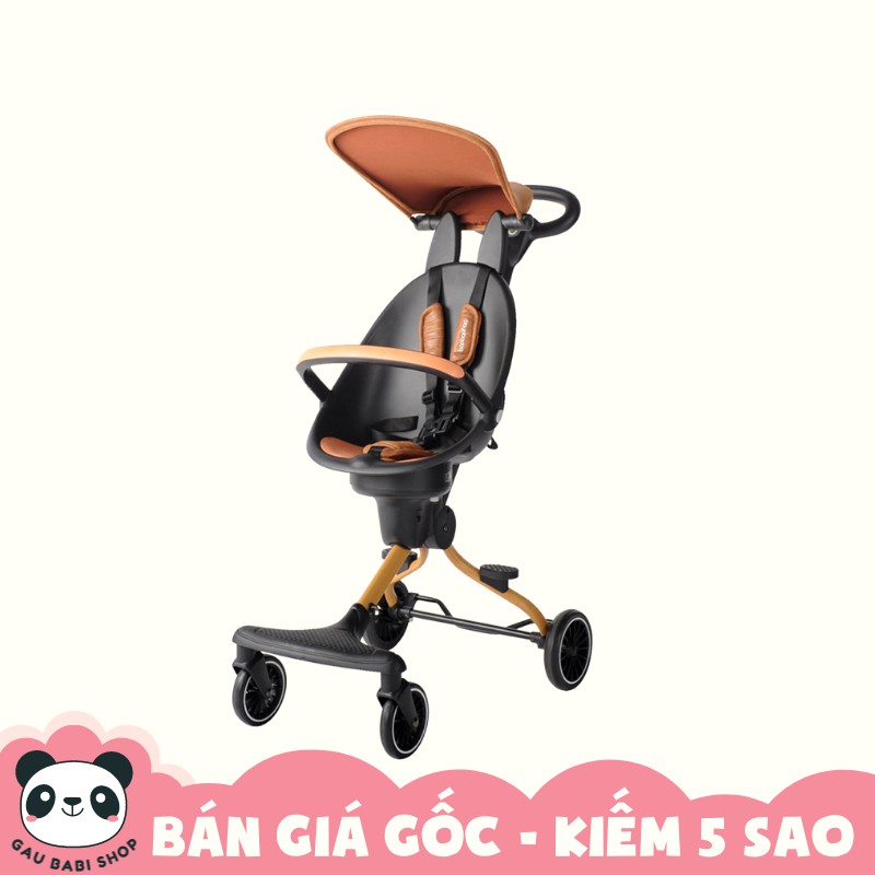 [Mã 267FMCGSALE giảm 8% đơn 500K] FREE SHIP !!! Xe đẩy dạo chơi gấp gọn Baobaohao V5 màu Nâu bảo hành 1 năm