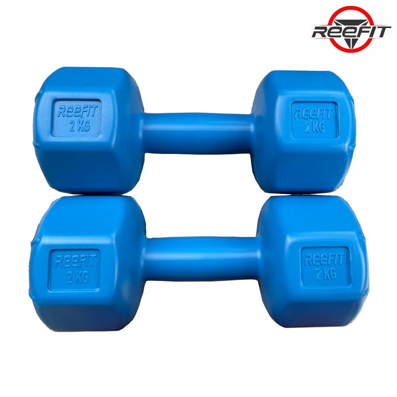Tạ tay nhựa bát giác Reefit 2kg có ruột
