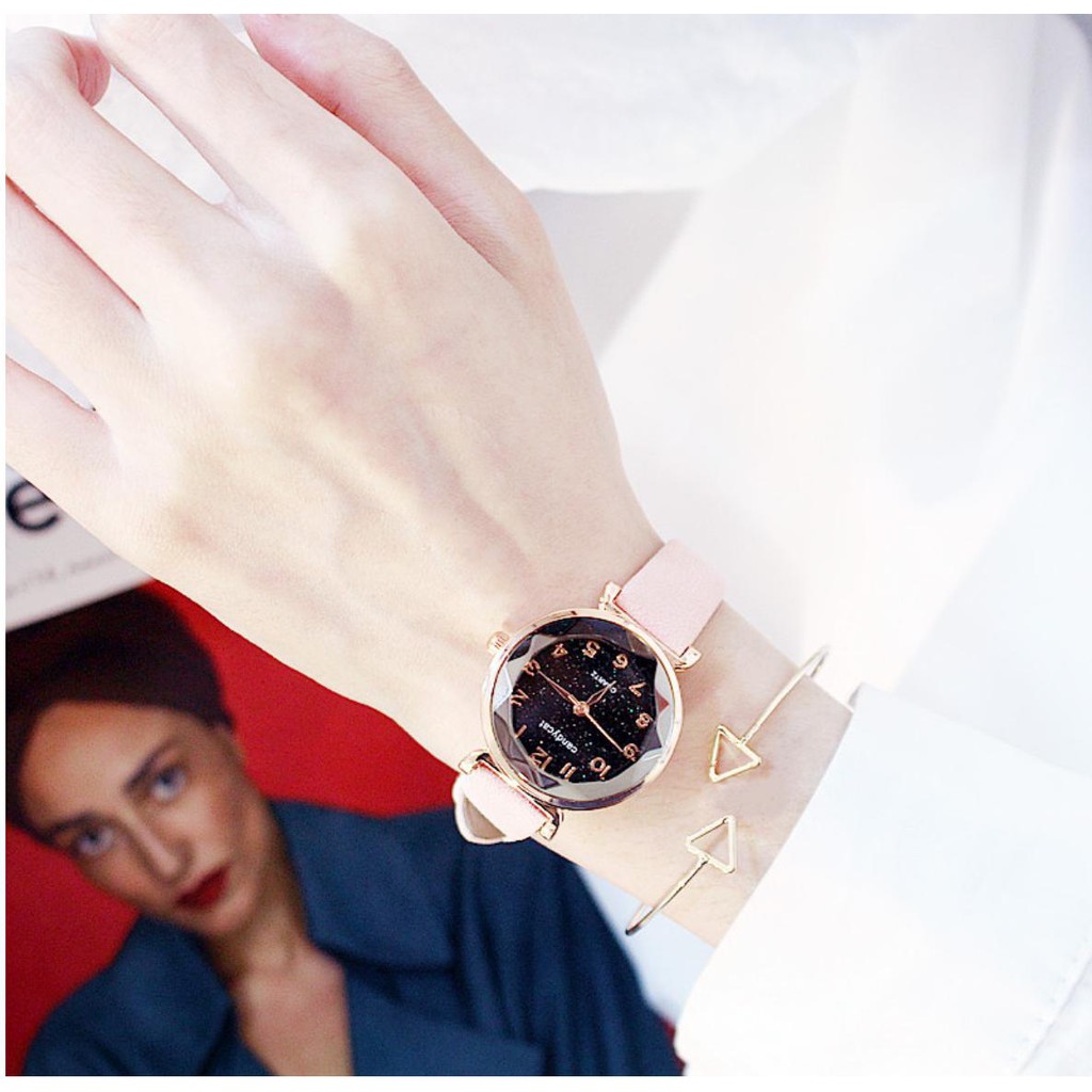 ĐỒNG HỒ NỮ DÂY DA CANDYCAT MẶT 3D D228 PHONG CÁCH HÀN QUỐC | BigBuy360 - bigbuy360.vn