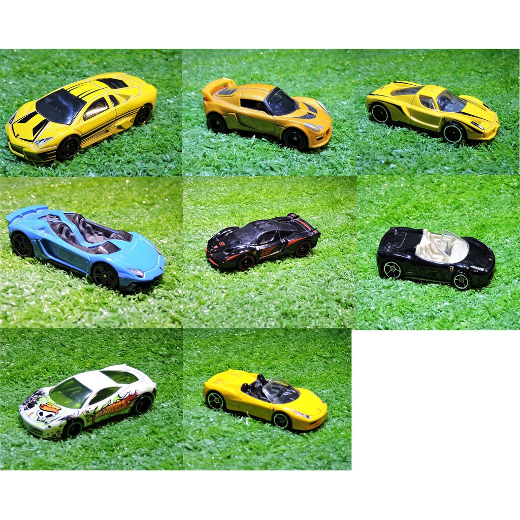 Bộ Sưu Tập 8 Siêu Xe Hotwheels Mẫu Lamborghini - Lotus - Ferrari