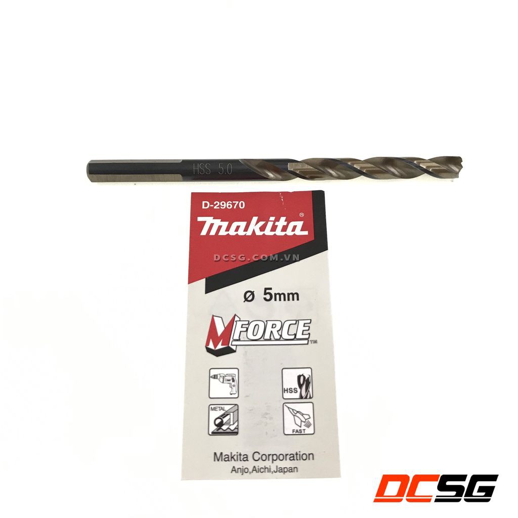 Mũi khoan kim loại HSS M-force 4.0mm-8.5mm Makita