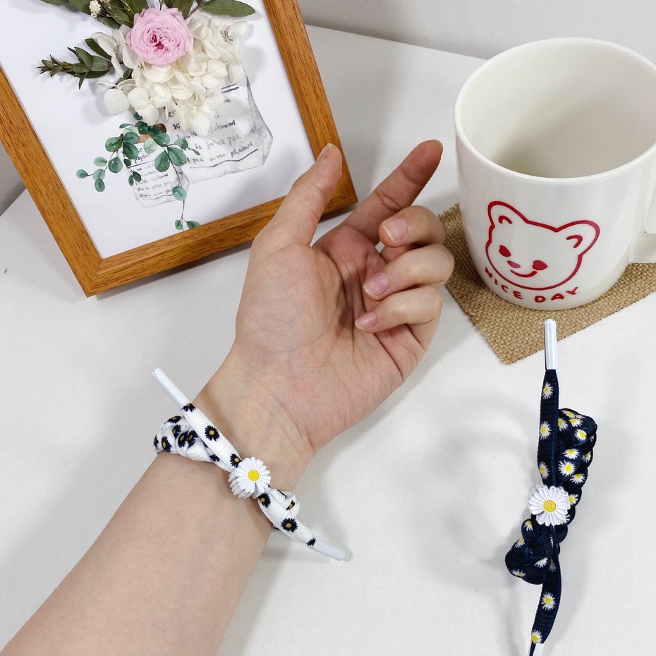 Vòng tay hoa cúc daisy đan sợi kết sợi GD GDRAGON PMO PEACEMINUSONE Bracelet