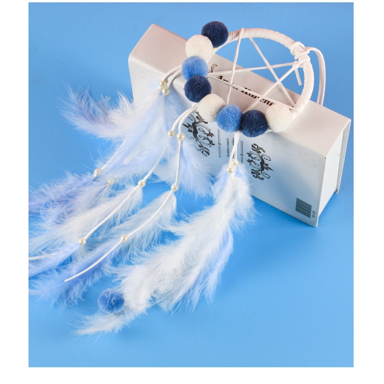 Bùa Đuổi Bắt Giấc Mơ Dream Catcher Có Đèn LED Treo Tường Trang Trí