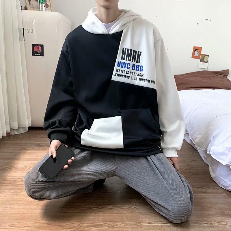 Áo Hoodie Tay Dài Phong Cách Hàn Quốc Thời Trang Thu Đông Cho Nam 3 Màu (S-5Xl)