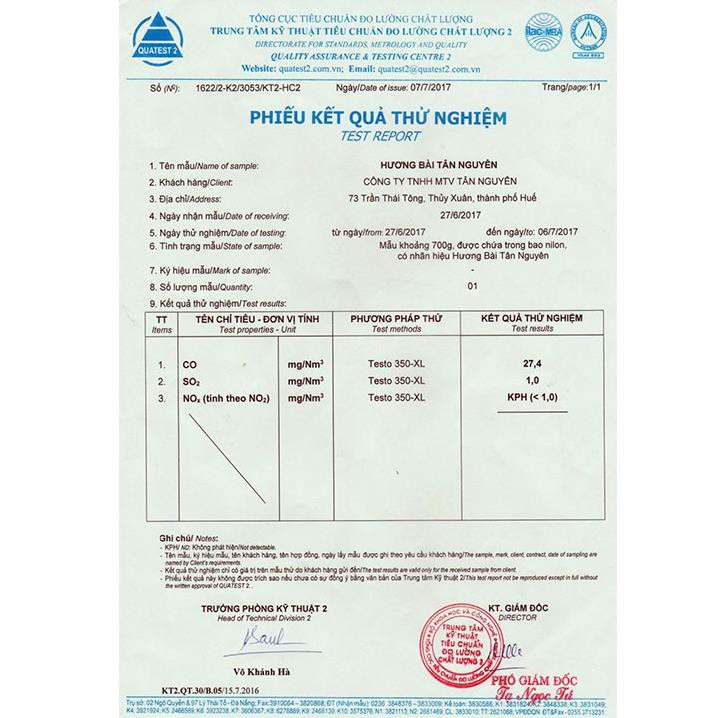 Hương sạch Tân Nguyên, nhang ít khói, hương bài 100% thiên nhiên thơm dịu nhẹ, ống 170-190 que