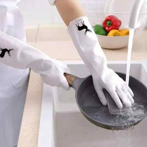 GĂNG TAY CAO SU IN HÌNH HƯƠU LÀM VIỆC NHÀ SIÊU BỀN