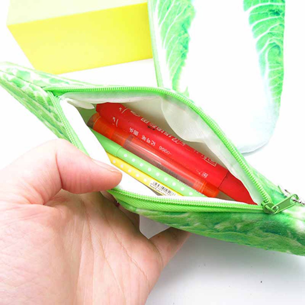Túi đựng bút mô phỏng thực phẩm ngộ nghĩnh / Túi đựng bút trong suốt dùng lưu trữ văn phòng phẩm