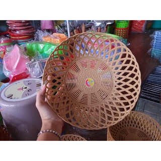 RỔ NHỰA GIẢ MÂY TRE