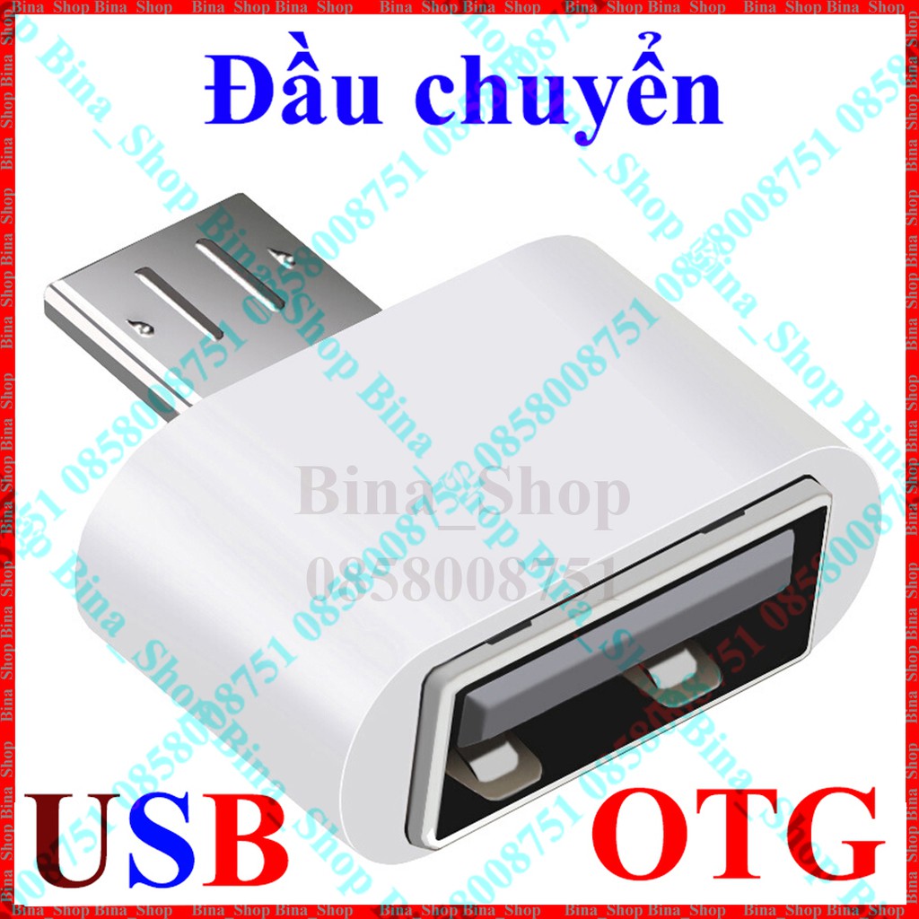 Đầu chuyển OTG micro USB/Type C sang USB trắng/đen | BigBuy360 - bigbuy360.vn