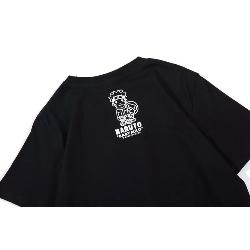 Bape Thời Trang In Áo Thun Cotton Ngắn Tay Unisex